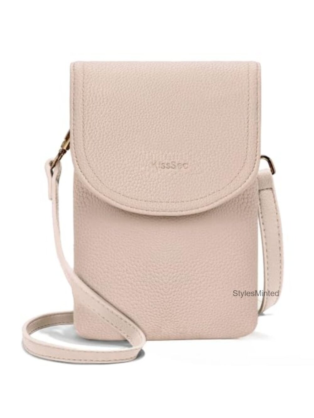 Small Glitter Crossbody Phone Purse with Gold-tone Hardware RFID Adjustable